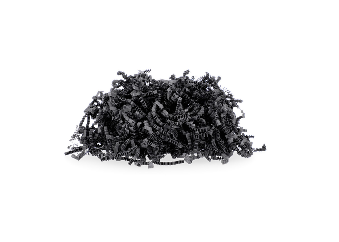 PDR-01/J: Black color shredded paper, 100 g 1