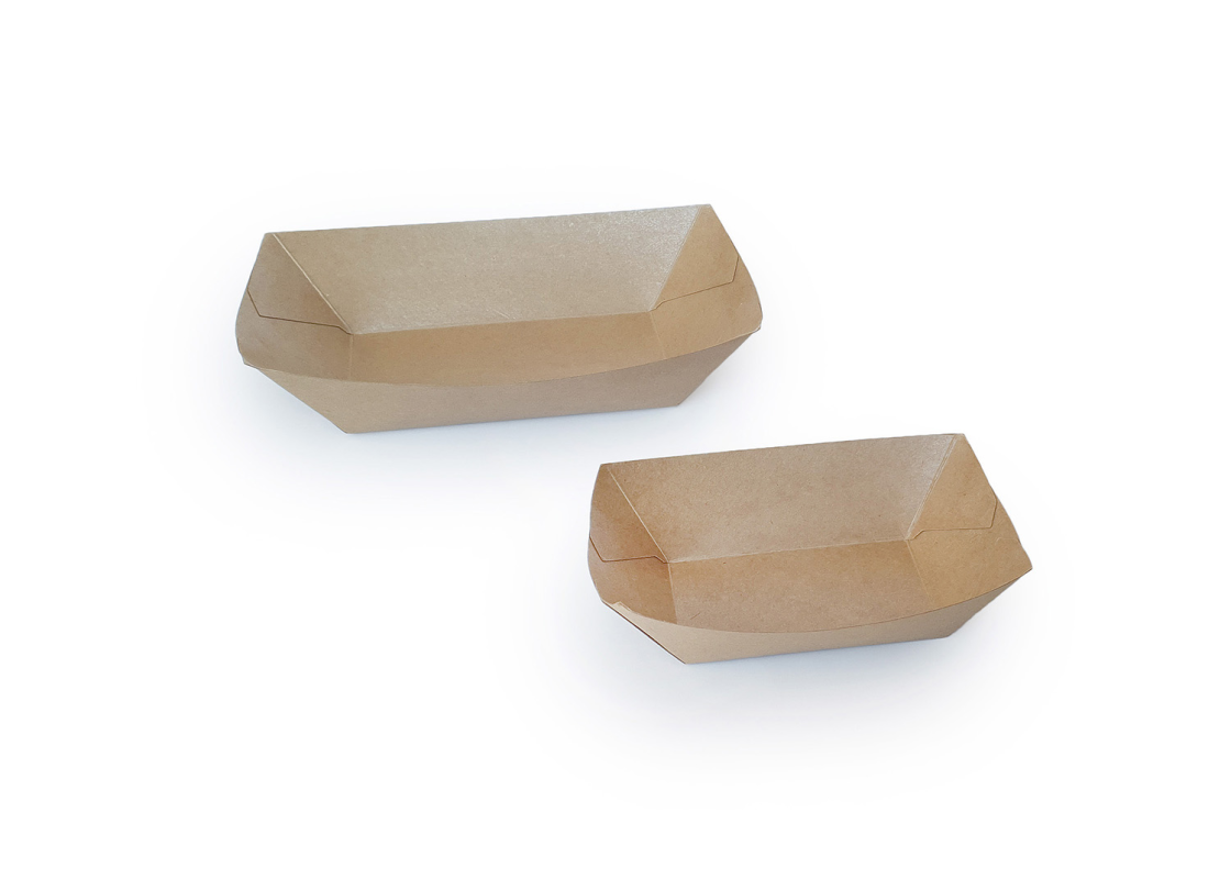 CST/2: impregnated cardboard containers for snacks 168x122x35mm 250 pcs. 1