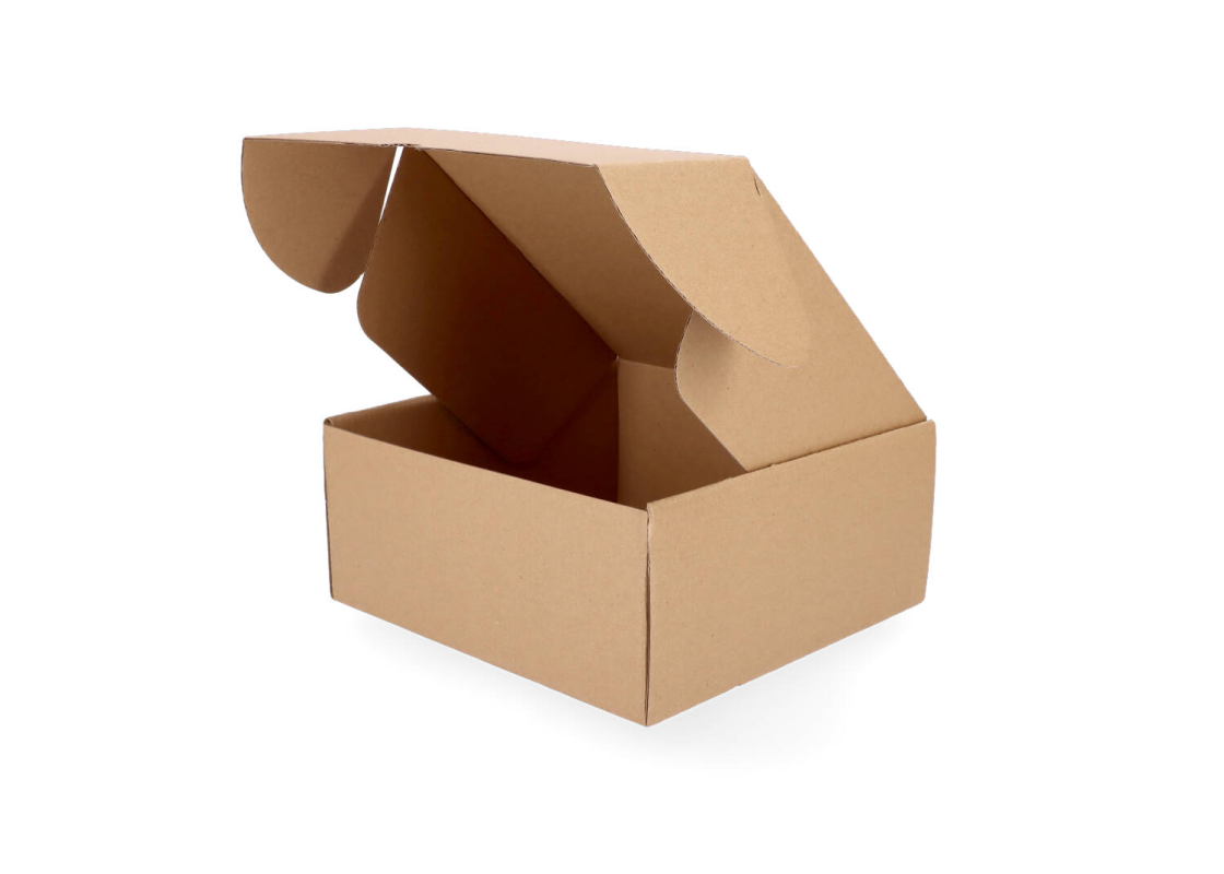 427-4: 200 x 200 x 90 mm cardboard box with quick closure FEFCO 0427 1
