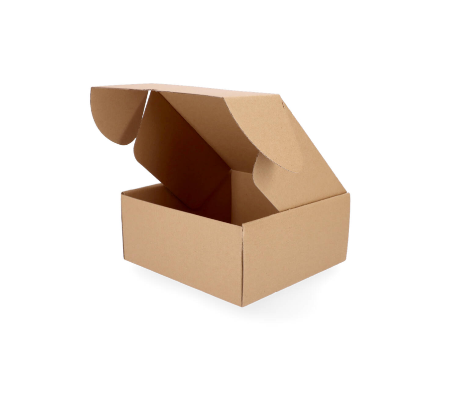 427-4: 200 x 200 x 90 mm cardboard box with quick closure FEFCO 0427 6