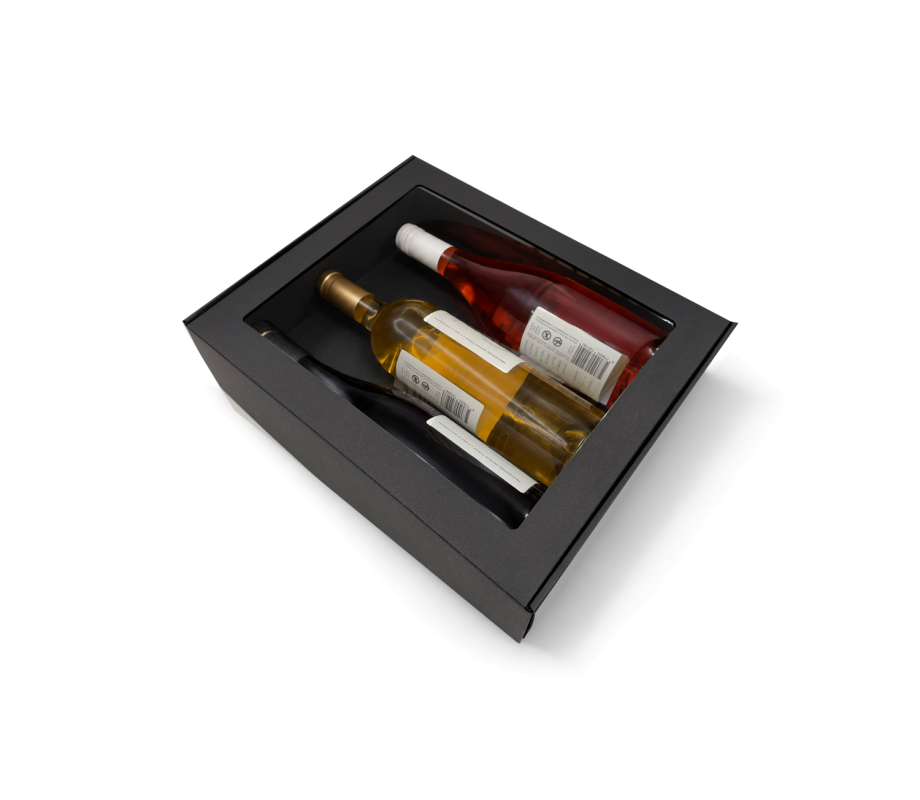 427-23: 340 x 280 x 85 mm cardboard box with quick closure FEFCO 0427 3