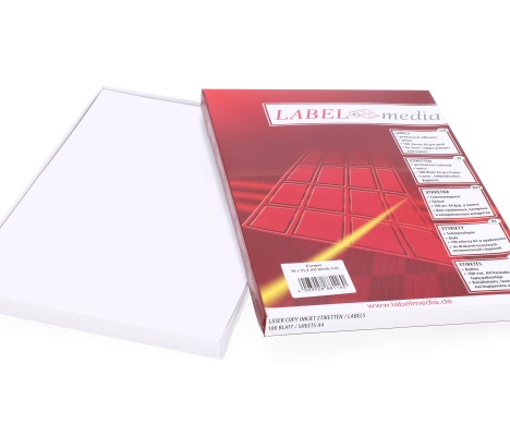 A4-65: 65 labels per sheet 38 mm x 21.2 mm 1