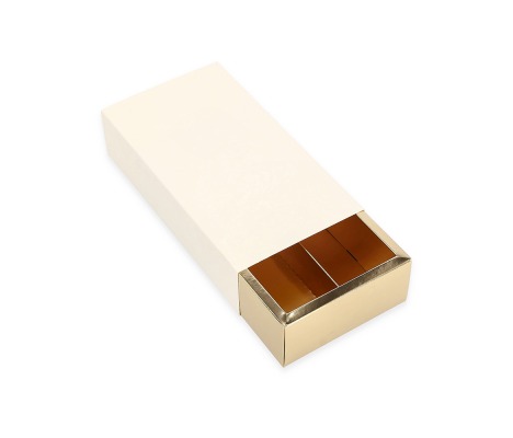 AKC_MAC/M: 200 x 100 x 50 mm Cream color box for candies and macarons 1