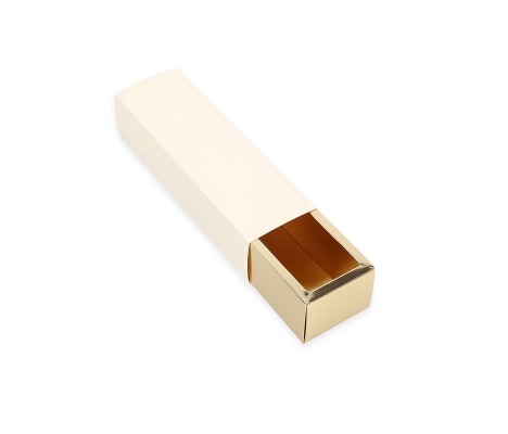 AKC_MAC/S: 200 x 50 x 50 mm Cream color box for candies and macarons 1