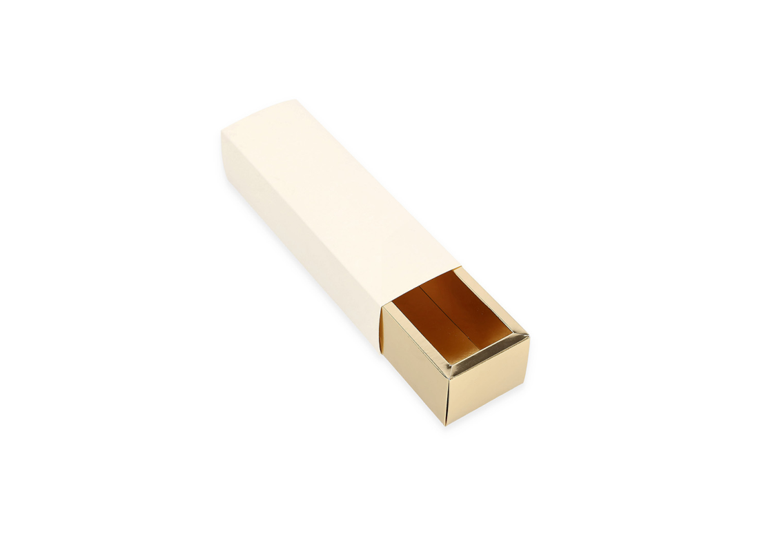 AKC_MAC/S: 200 x 50 x 50 mm Cream color box for candies and macarons 1