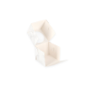 AKC/D1: 90 x 90 x 80 mm Foldable box for 1 dessert with PVC window, marble colour 7