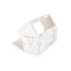 AKC/D3: 285x 125 x 120 mm Foldable pie box with PVC window, marble colour 6