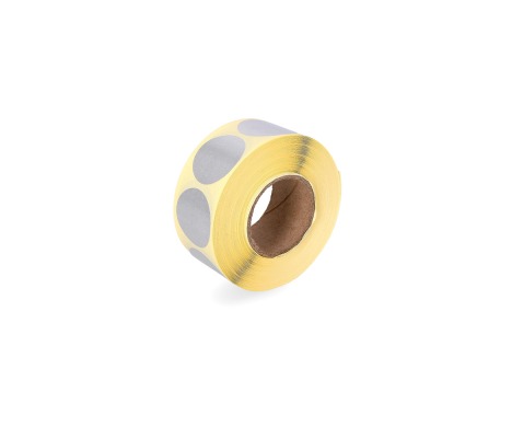 LIP-POP30/S 30mm round stickers SILVER 1000 pcs. 1