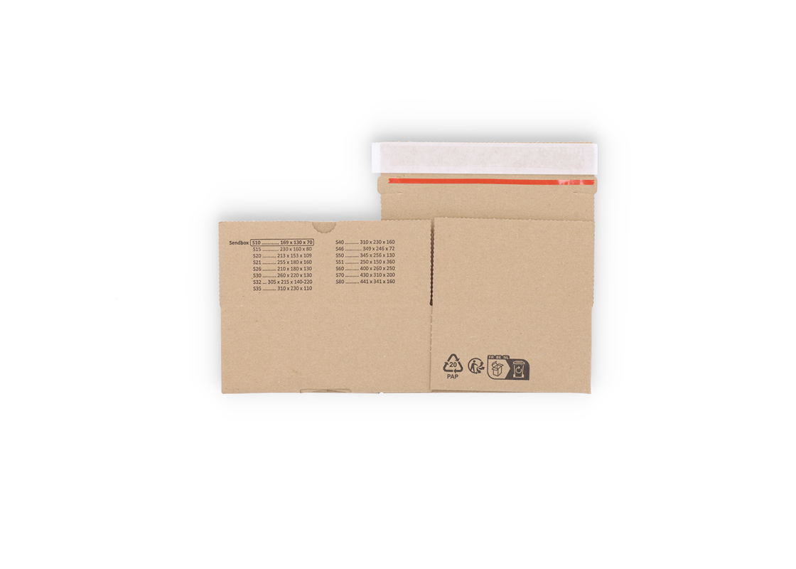 ASD/10: 169 x 130 x 70 mm <br> Shipping box with auto-lock bottom and adhesive closure strip 6