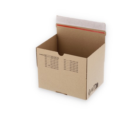 ASD/20: 213 x 153 x 109 mm <br> Shipping box with auto-lock bottom and adhesive closure strip 1