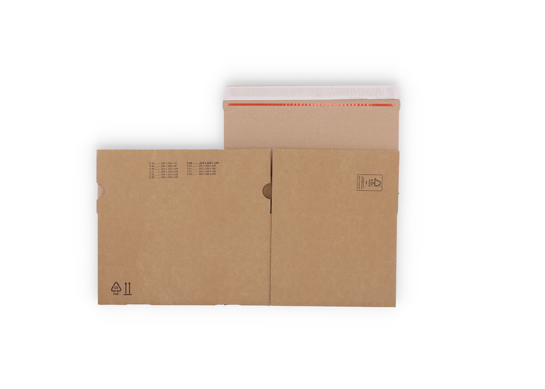 ASD/40: 310 x 230 x 160 mm <br> Shipping box with auto-lock bottom and adhesive closure strip 7