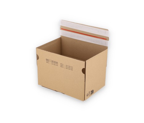 ASGD/15: 230 x 160 x 80 mm <br> Shipping box with auto-lock bottom and adhesive closure and return strips 1