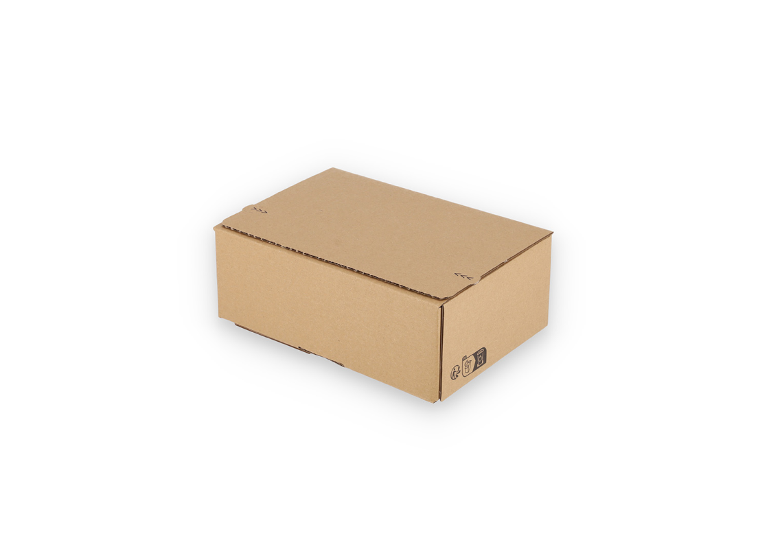 ASGD/15: 230 x 160 x 80 mm <br> Shipping box with auto-lock bottom and adhesive closure and return strips 4