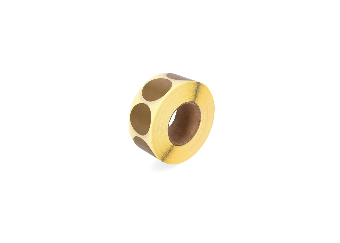 LIP-POP30/A 30mm round stickers GOLD 1000 pcs. 1