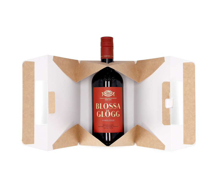 BUT-1: 220 x 140 x 140 mm mm bottle box with handle 4