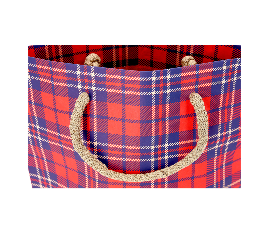 CUBA-3: 550 x 150 x 500 mm paper bag with fabric handles 23
