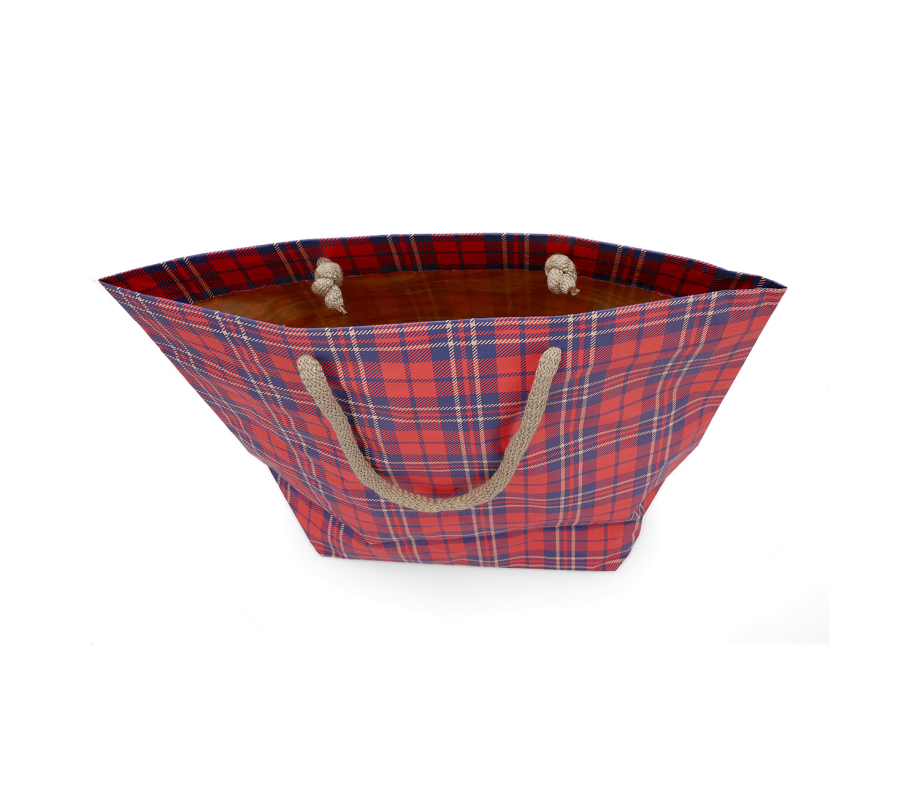 CUBA-2: 450 x 150 x 400 mm paper bag with fabric handles 22