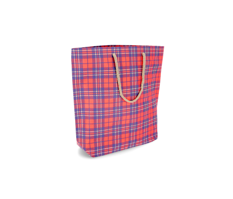 CUBA-3: 550 x 150 x 500 mm paper bag with fabric handles 4