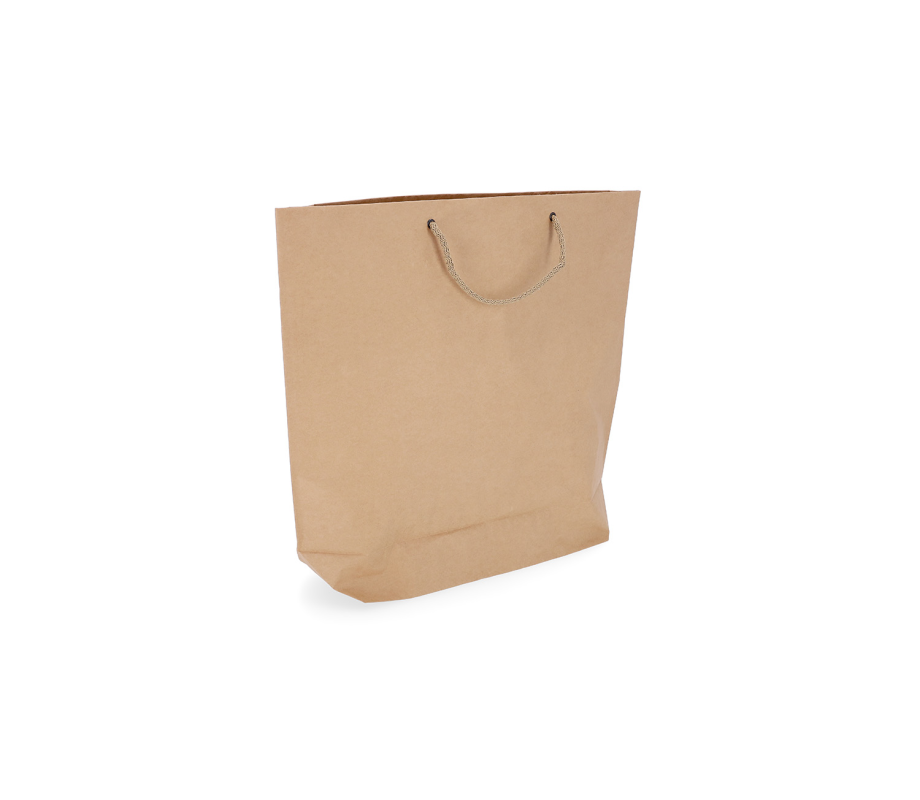 CUBA-3: 550 x 150 x 500 mm paper bag with fabric handles 30