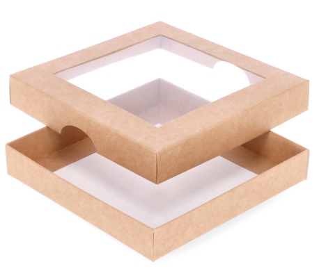 DDL-11: 120 x 120 x 20 mm two part box with window 1
