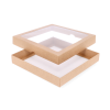 DDL-2: 200 x 200 x 30 mm two part box with window 6