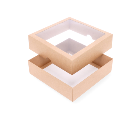 DDL-4: 210 x 210 x 60 mm two part box with window 3