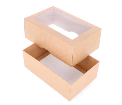 DDL-6: 220 x 140 x 80 mm two part box with window 1