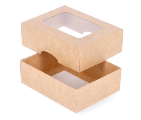 DDL-7: 90 x 70 x 30 mm two part box with window 1