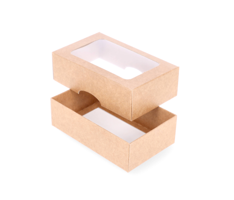DDL-8: 130 x 80 x 40 mm two part box with window 2