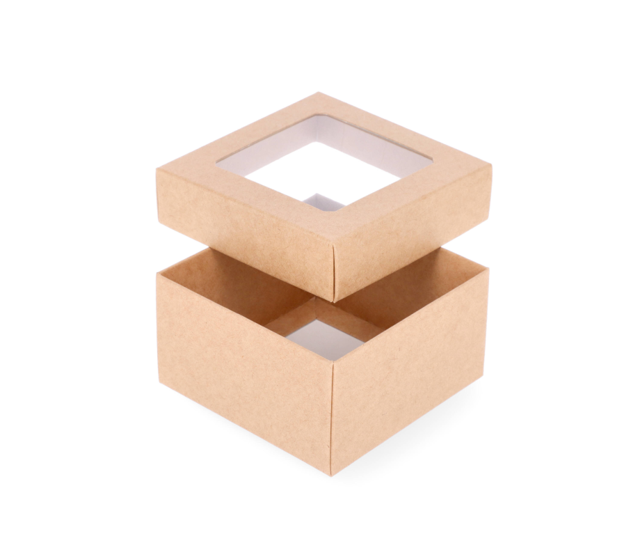 DDPL-1: 90 x 90 x 50 mm two part box with window 4