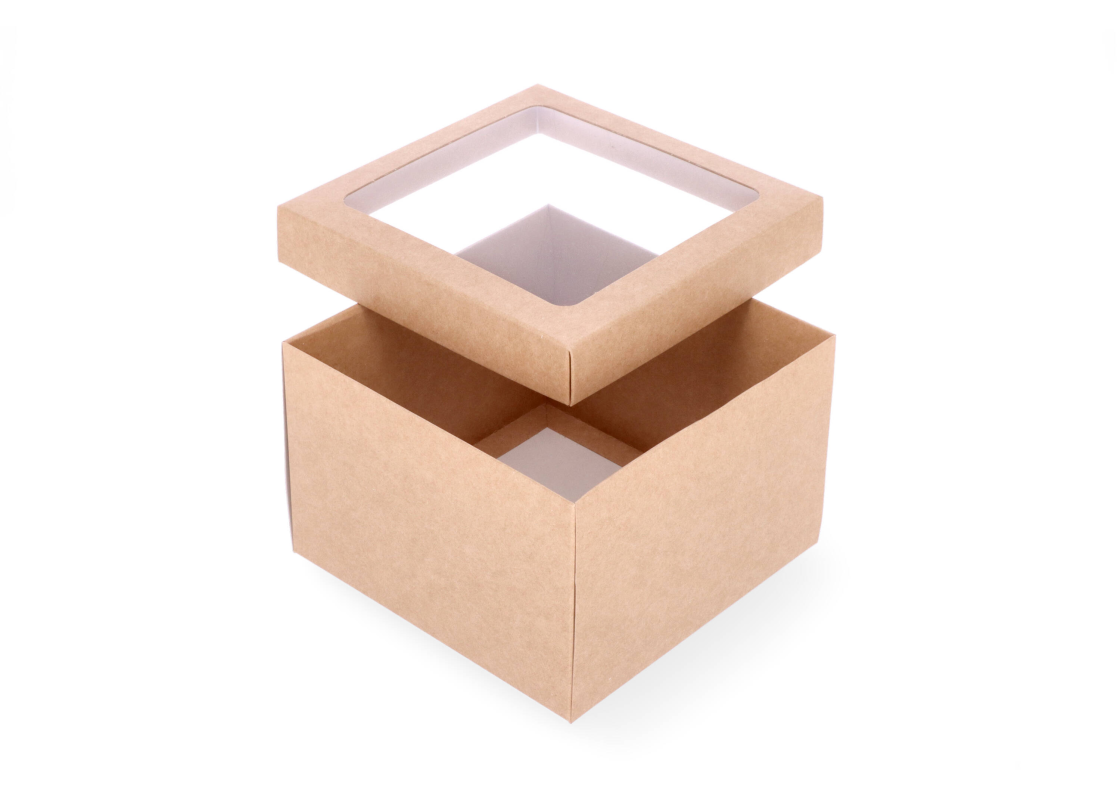 DDPL-22: 150 x 150 x 100 mm two part box with window 1