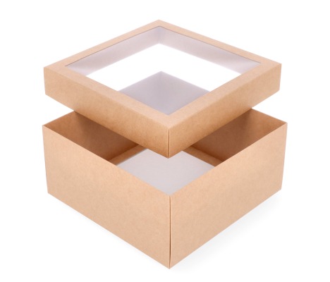 DDPL-5: 210 x 210 x 100 mm two part box with window 1