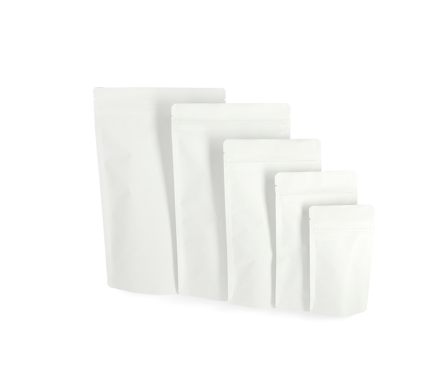 DOY-B: White stand-up Doypack pouches, pack of 100 pcs 33
