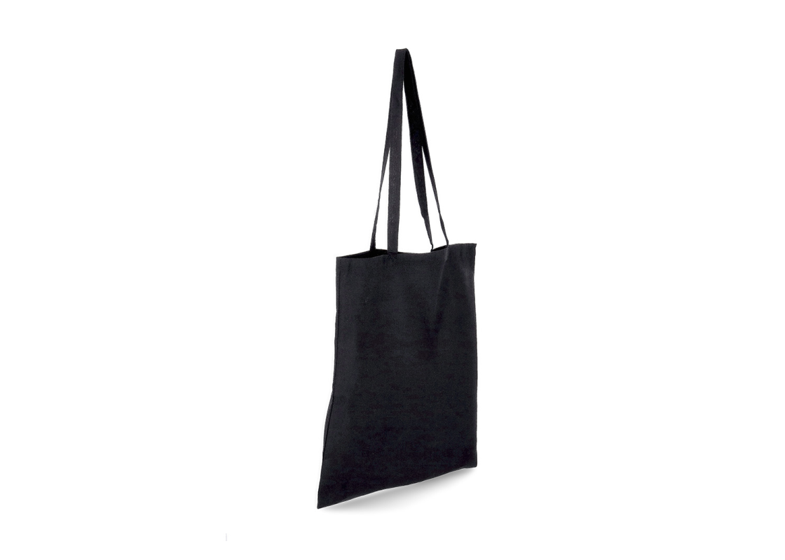 DROB-1/J Black colour Canvas Tote bag 380*420 mm, 1 pcs. 1