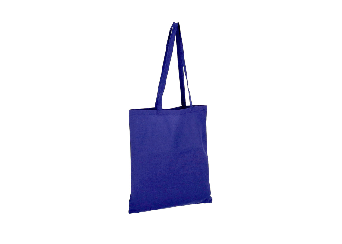 DROB-1/M Blue colour Canvas Tote bag 380*420 mm, 1 pcs. 1