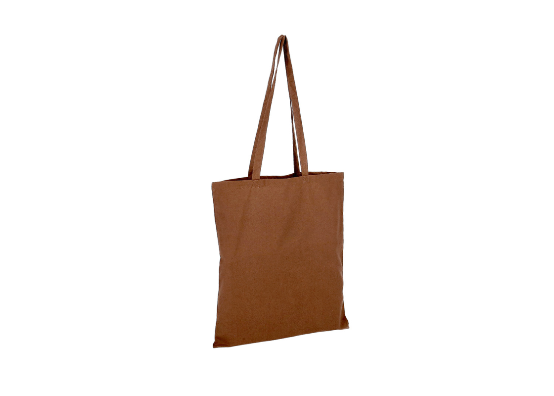 DROB-1/R Brown colour Canvas Tote bag 380*420 mm, 1 pcs. 1