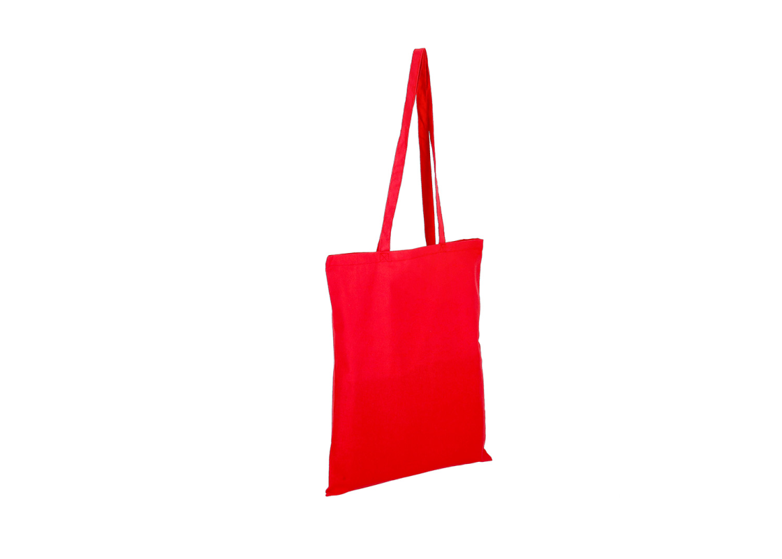 DROB-1/RA Red colour Canvas Tote bag 380*420 mm, 1 pcs. 1