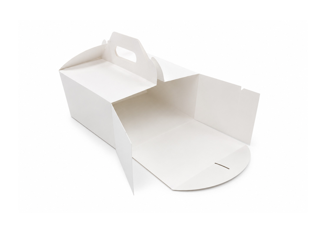 DT-7: 220x220x120 mm <br>cake box with handle, 10 pcs. 2