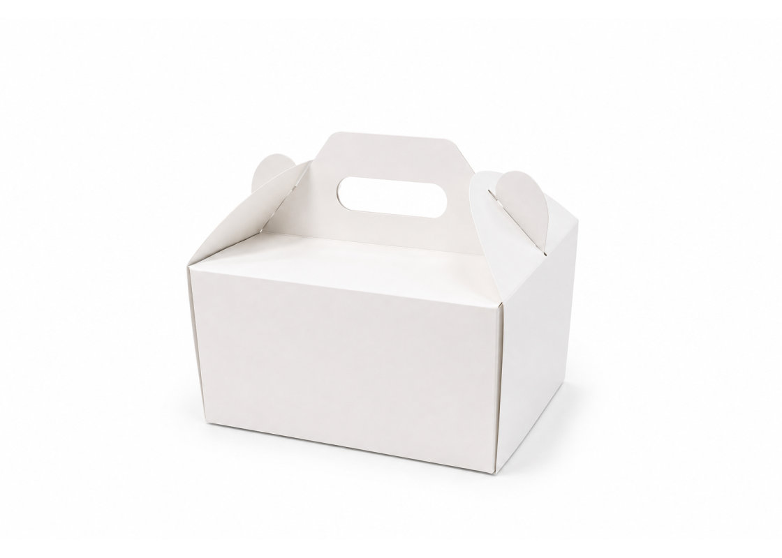 DT-7: 220x220x120 mm <br>cake box with handle, 10 pcs. 1