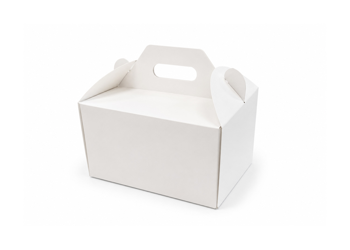 DT-8: 250x250x150 mm <br>cake box with handle, 10 pcs. 1