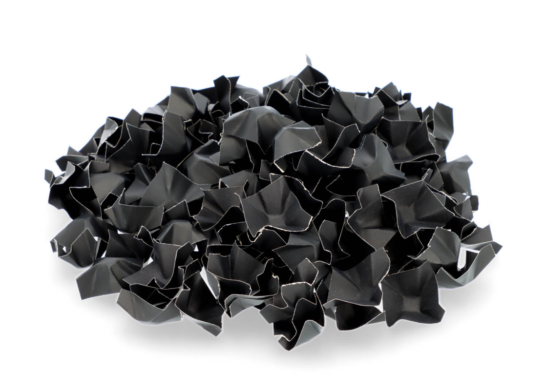 FIL/J: black recycled paper infill for the box, 67 l 2