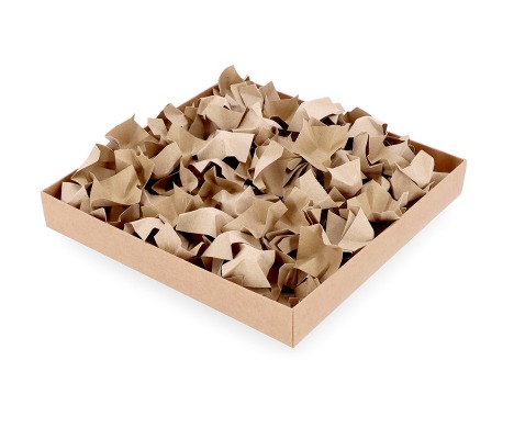 FIL/R: Brown recycled paper infill for a box, 67 l 1