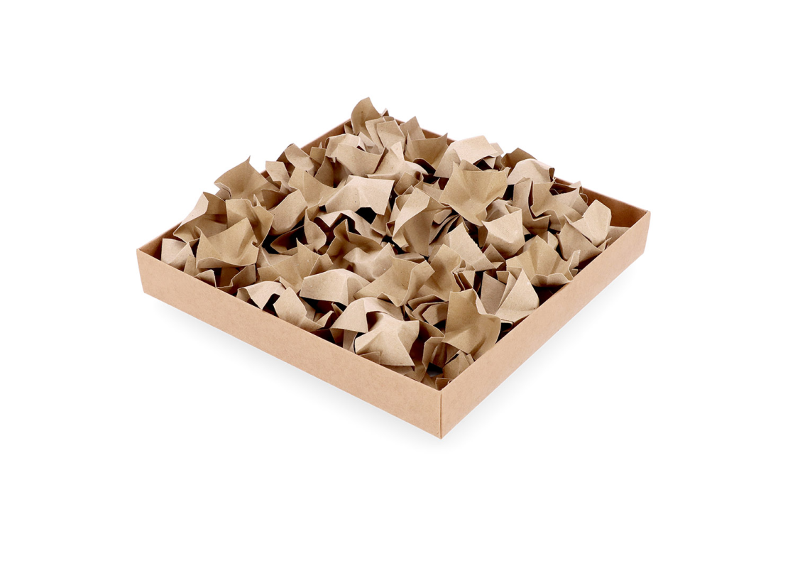FIL/R: Brown recycled paper infill for a box, 67 l 1