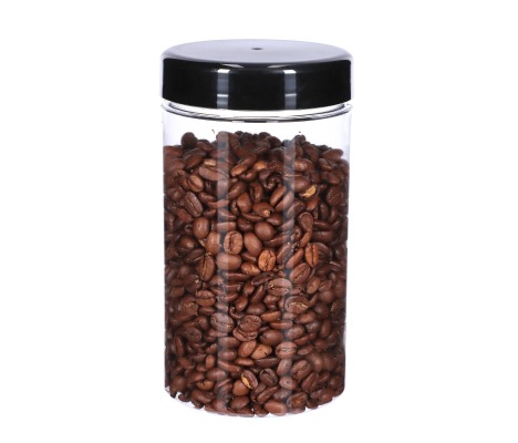 INDPET 750/12: 750 ml Plastic jars with screw-on lids (12 pcs.) 1