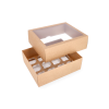 KEK-12L: 300 x 250 x 100 mm <br>Box for 12 cupcakes with PVC window 3