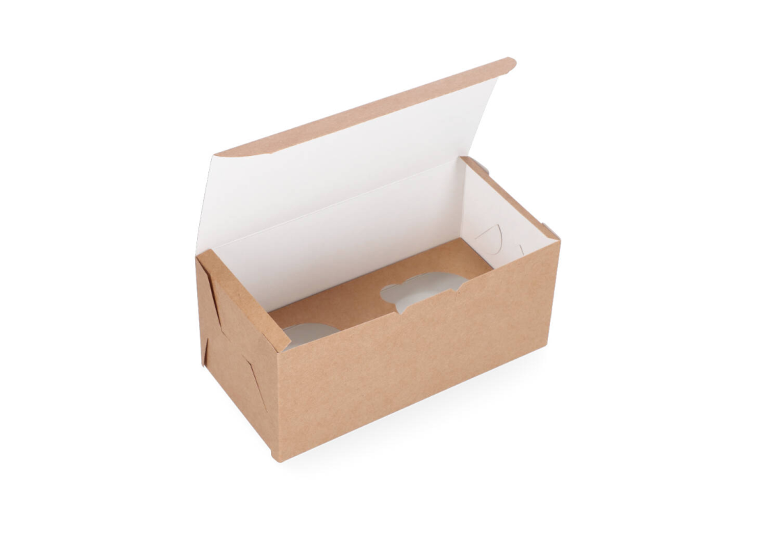 KEK-2: 200 x 100 x 90 mm <br>Box for 2 cupcakes 1