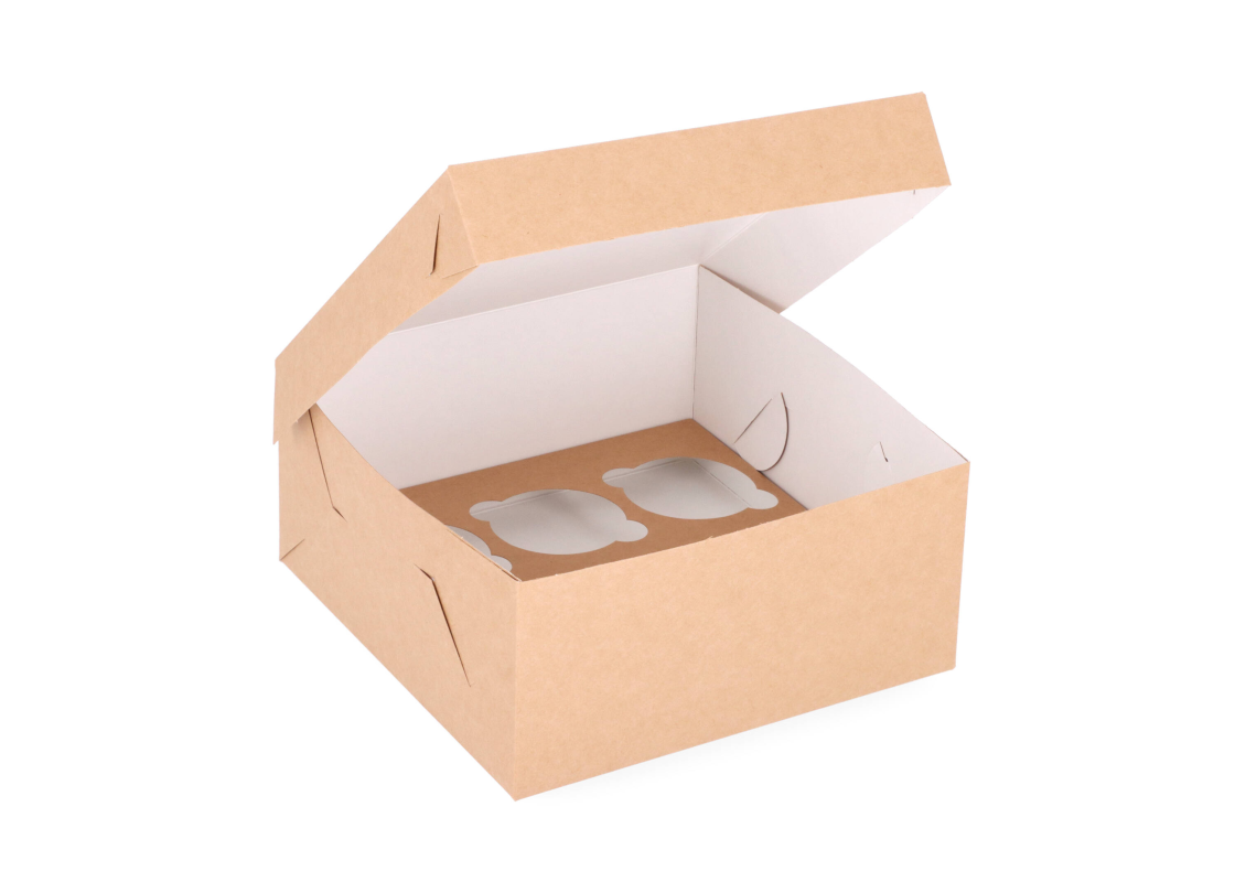 KEK-6: 210 x 210 x 100 mm <br>Box for 6 cupcakes 1