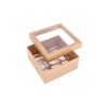 KEK-9L: 210 x 210 x 100 mm <br>Box for 9 cupcakes with PVC window 3