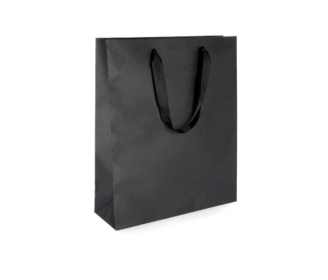 LUX-1: 220 x 100 x 300 mm Luxury paper bag with satin handles 1