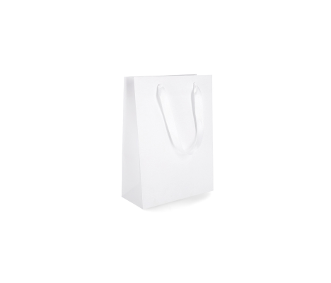LUX-1: 220 x 100 x 300 mm Luxury paper bag with satin handles 2
